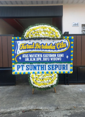 Papan Bunga Duka di Buaran Mangga