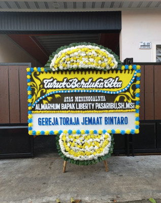 Papan Bunga Duka di Buaran Mangga